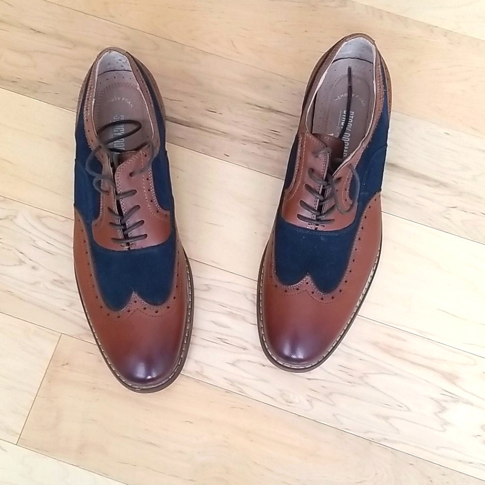 Oxford Stylish Brown and Blue Stacy Adam's Shoes